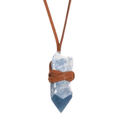 Angelite Crystal Point Necklace